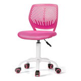 Silla De Escritorio Giratoria Giantex, Rosa