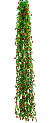 Enredadera Colgante Artificial Follaje Flor 1.7m Decoración 