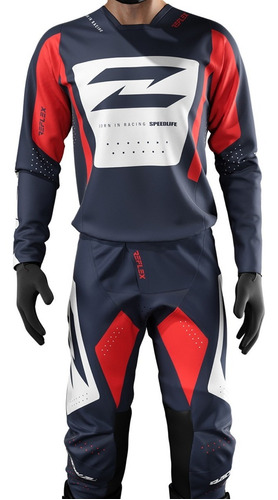 Equipo Conjunto Motocross Radikal Reflex Azul Avant Motos