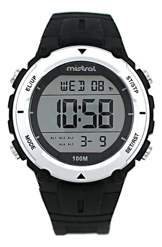 Reloj Mistral Gdx-dau Cronómetro Fecha Alarma Luz El 100m Wr