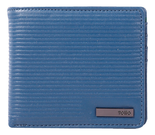 Billetera Para Hombre Krispo Mediana Azul