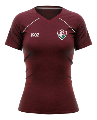 Camiseta Feminina Fluminense Fc Verdant 1902 Em Dry Max