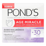 Crema Facial Ponds Agemiracle Acido Hia - g a $1038