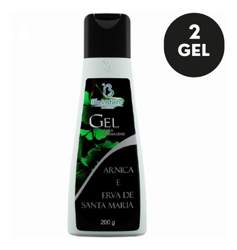 Kit 2 Gel Com Arnica E Erva De Santa Maria 200gr