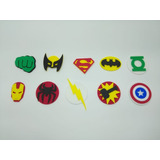 100 Peças Apliques Super Herois Em Eva Para Pet Shop