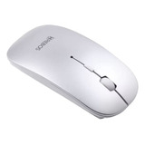 Mouse S/ Fio Compacto Premium Sensor Optico Wireless Hrebos Cor Branco