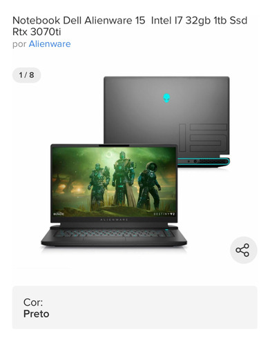 Notebook Alienware Novo Usado 1 Vez