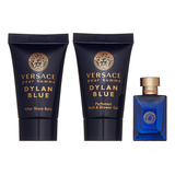 Versace Dylan Blue Pour Homme - Juego De 3 Piezas En Miniatu