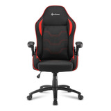 Silla De Escritorio Sharkoon Elbrus 1 Gamer Ergonómica  Negra Y Roja Con Tapizado De Tela