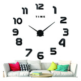 Reloj De Pared Digital 3d Moderno Y Grande De 110cm Negro