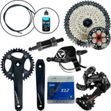 Kit Relação Absolute 12v Kit K7 Completo 52d Mtb Bike Brinde