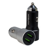 Carregador Veicular 2x Usb 4.8a Kapbom Carro Veicular Cor Preto