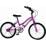 Bicicleta Urbana Infantil Necchi Playera R20 Freno V-brakes Color Violeta