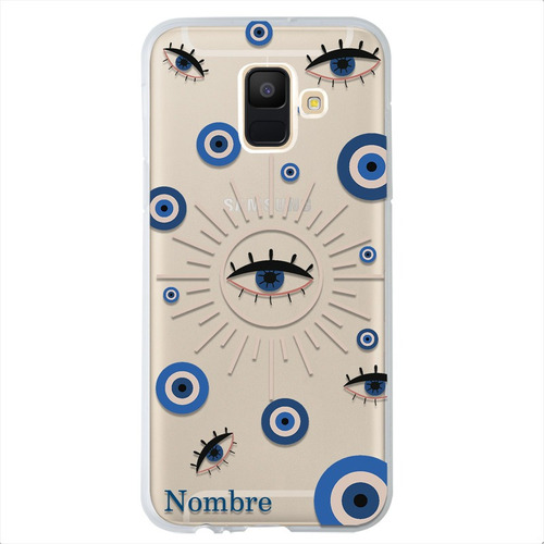 Funda Para Samsung Galaxy Ojo Turco Personalizada Tu Nombre