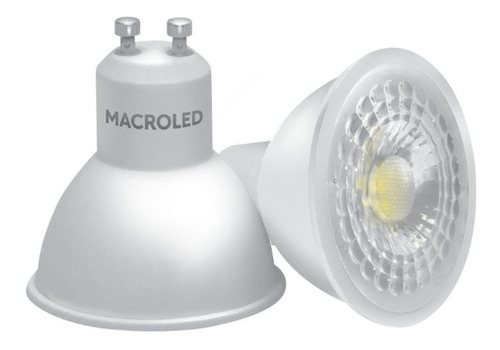 Lampara Dicroica Led 5w Gu10 220v Fria 6000k Macroled Color De La Luz Blanco Frío