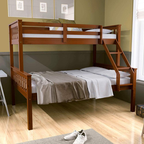 Beliche Cama Casal Premium Madeira Castanho Megamobilia