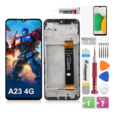 Okbichi Pantalla Para Samsung Galaxy A23 4g Con Marco Sm-a235f, Sm-a235f\u002Fds, Sm-a235f\u002Fdsn, Sm-a235m, Sm-a235m\u002Fds, Sm-a235n | Meses sin interés