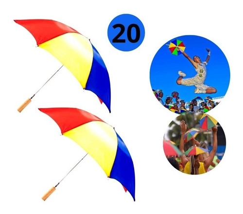 20 Guarda Chuva Frevo Carnaval Enfeitar Ruas Lojas Blocos