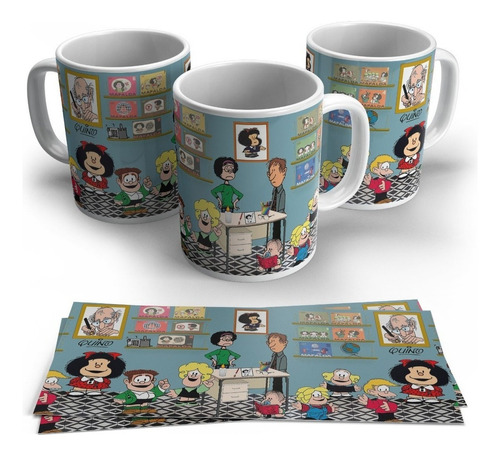 Mug Mafalda Pocillos Vasos Personalizados Tira Cómica Quino