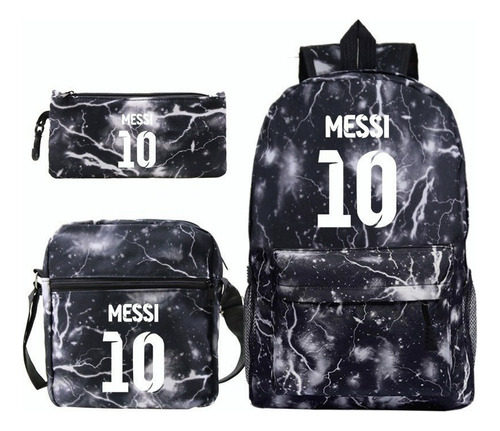 Pack De 3 Mochilas For Niños Y Niñas De Leo Messi