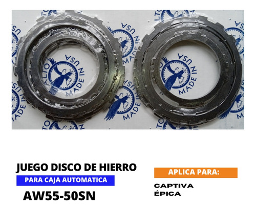 Juego Disco De Hierro Chevrolet Captiva pica Aw55-50sn Foto 2