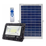 Foco Reflector 100w Exterior + Panel Solar + Control Remoto