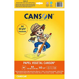 Kit C/ 4 Pacotes Papel Vegetal A4 60g/m² Canson 40 Folhas