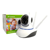 Camera Robo 3 Antenas Ip Wifi 360º 720p Sistema Yoosee