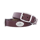 Zep-pro Cuero De Lsu Tigers Brown Collar De Perro Concho, Me