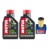 Aceite Motul 5100 15w50 Y Filtro Pulsar Ns200 Ns200fi Rs200