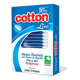 Cotonete Cotton Kit C/ 12 Pct X 75 Unidades Atacado