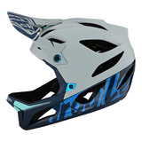 Casco Bicicleta Stage Signature Gris/azul Troy Lee Designs Color Blanco Talla Xl/xxl