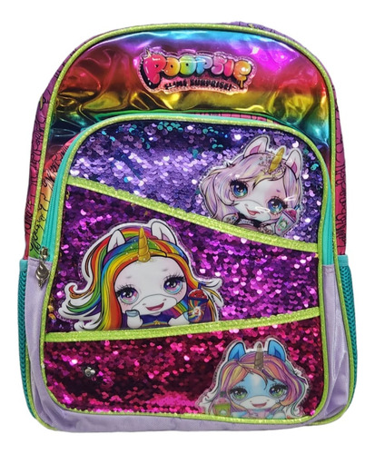 Mochila Escolar Para Niña Primaria Poopsie Unicornios Ruz Original 