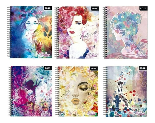 Cuaderno Universitario Estilo Mujer Doble Espiral Pack 10