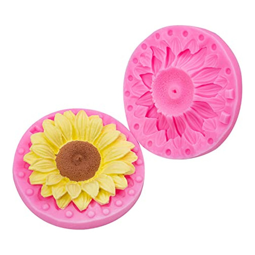 3d Sunflower Silicone Mold For Fondant Chocolate Candy Cake