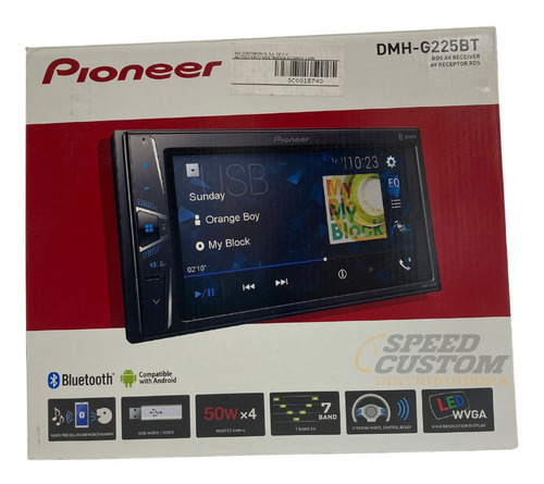 Autoestereo Pantalla 6.2 Touch Pioneer Usb Blueto Dmh-g225bt