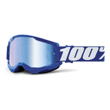 Goggles Motocross 100% Original Strata 2 Azul Adulto