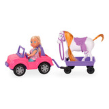 Muñeca Abby En Jeep Y Su Pony Ik0471 Girls Pop