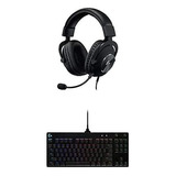 Kit Teclado Mecanico Negro + Headset Logitech G Pro X