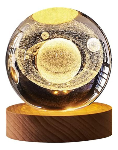 Lámpara De Proyección De Bola De Vidrio De Saturno Lamp 3d