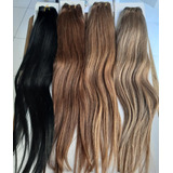 Extensiones De Cabello Natural Al 100% Tonos Bases 18  -45cm