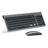 Teclado Inalámbrico Y Mouse Ultra Compacto  Usb 2400dpi