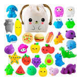 8 Squishy Mochi Animals Random C/ Bolsita Kawaii Flex