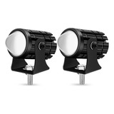 Par Faros Led Exploradoras Dual Blanco Ambar Mini Lupas M9