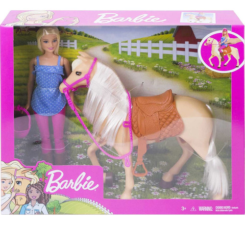 Set De Muñecas Barbie Y Caballo