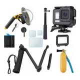 Kit P Gopro Hero 10 9 Black Dome Estanque Touch Tripé 3 Way