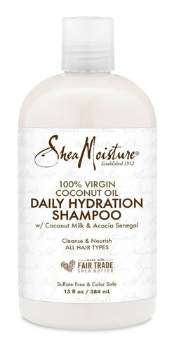 Shea Moisture Shampoo Con Aceite De Coco· Hidratación Diaria