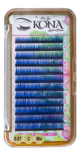 Blister Pestañas Azul Rey Kona Lashes Color/fantasia