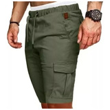 Bermuda Cargo Elastizada Hombre Short Pantalon Rfs