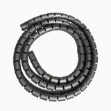 Organizador / Ordenar Cable En Espiral Gris - 18mm - 1,5 Mts